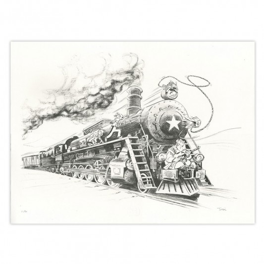 Lithographie Spirou chez les Soviets - principal