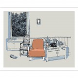 Silkscreen The Orange Armchair by De Crécy