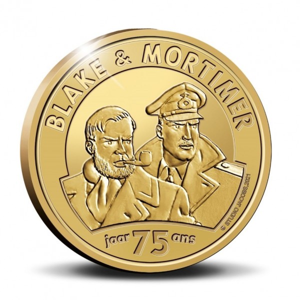 Commemorative coin 25 euros Blake & Mortimer Gold