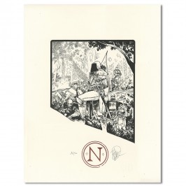 Lithographie - Benoît Dellac - Nottingham, Les hors la loi de Sherwood, 2021 (signée)