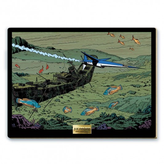 Tableau en bois Blake & Mortimer, L'Espadon submersible ! - principal