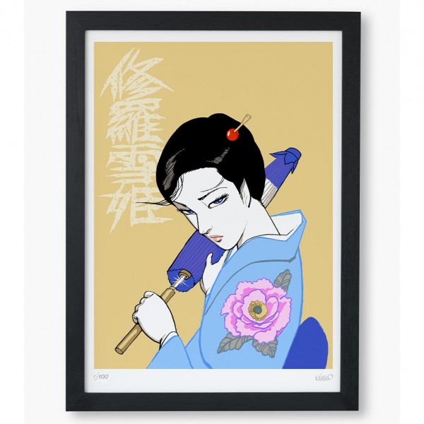 Sils Screen printing, Lady Snowblood, the peony
