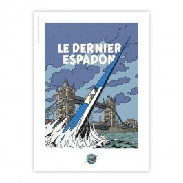 Affiche Blake et Mortimer 75 ans Le dernier espadon