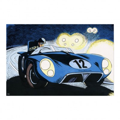 Michel Vaillant Art Strip, Le Mans '57 (Plexiglas, 120x80 cm) - principal