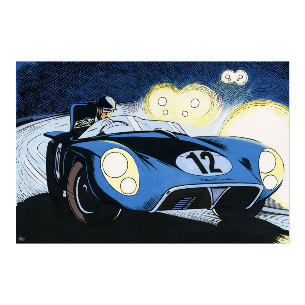 Michel Vaillant Art Strip, Le Mans '57 (Plexiglas, 150x100 cm) - principal