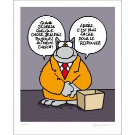 Sérigraphie Le Chat de Geluck un de perdu