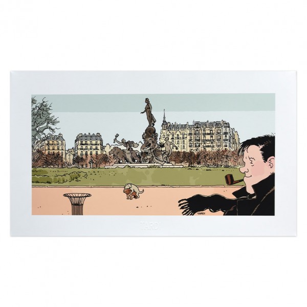 Pigment print Nestor Burma par Tardi le 11ème arrondissement
