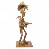 Bronze d'art Lucky Luke tirant plus vite que son ombre - principal