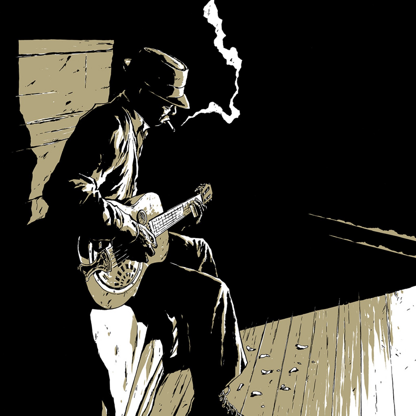 Sérigraphie par Chabouté Bluesman - Sérigraphies