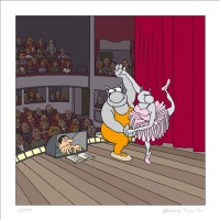 Estampe pigmentaire Le Chat de Geluck, Ballet