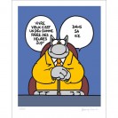 Sérigraphie Le chat de Geluck, Heures sup' - principal