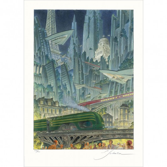 Tirage d'art Schuiten, La Type 12, Paris-Bruxelles - principal