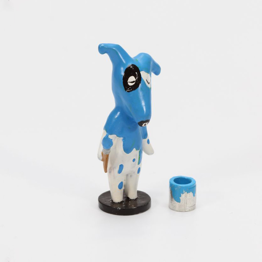 Figurine Pixi Roger-Roger en camouflage bleu - principal