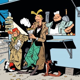 Affiche Brusel Spirou et Fantasio par Schwartz, ils se sont frités