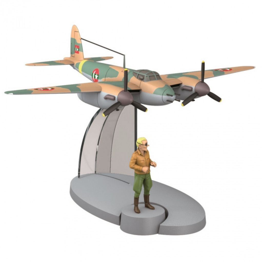 Figurine Tintin - L'avion force aérienne de Khemed - Coke en stock - principal