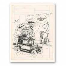 Pigment print Spirou magazine cover N°96 by Franquin