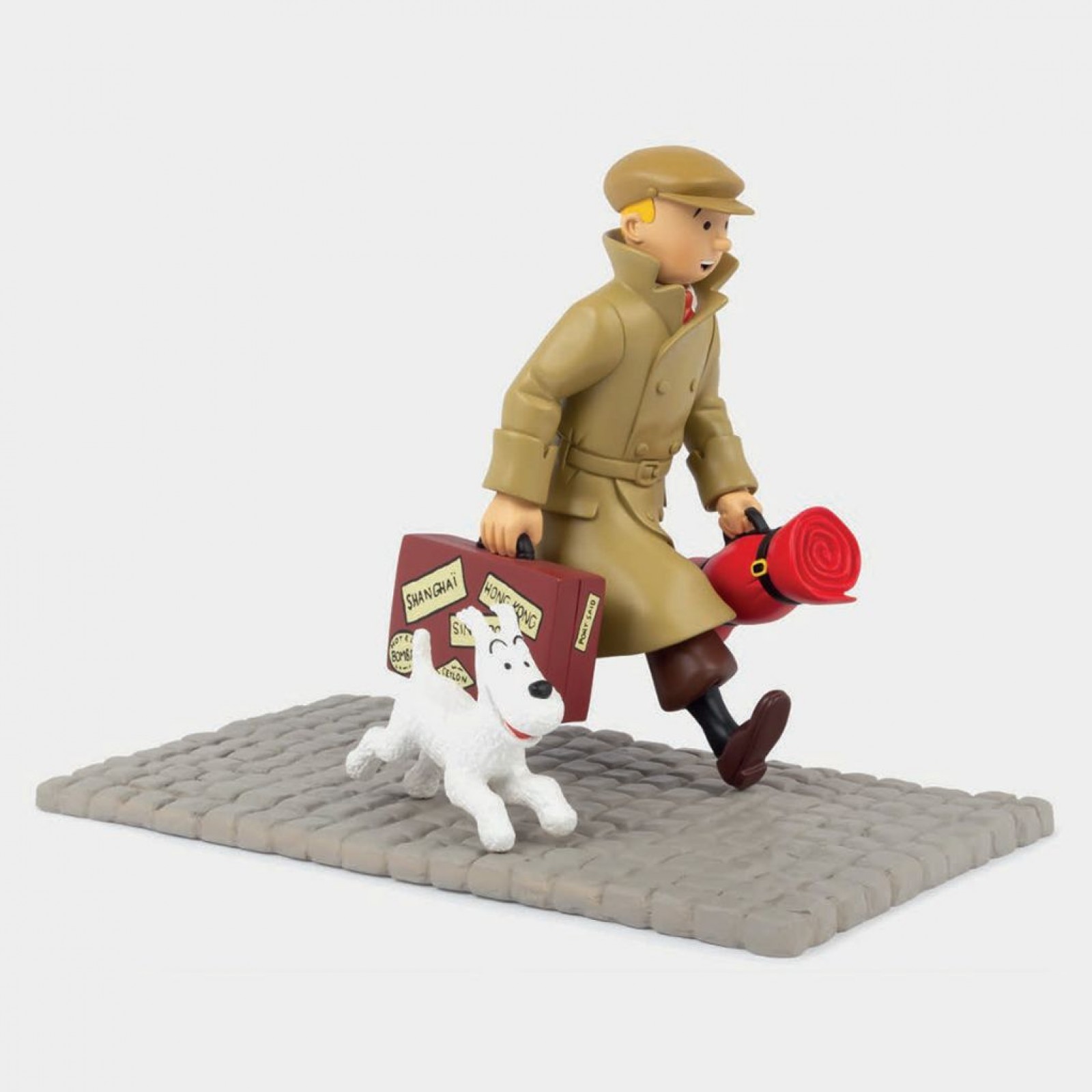Figurine Tintin et Milou, Ils arrivent, nouveau socle - Figurines