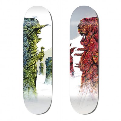 Tirage d'art, Diptyque de Skateboards, François Avril & Philippe Druillet, Apocalypses - principal