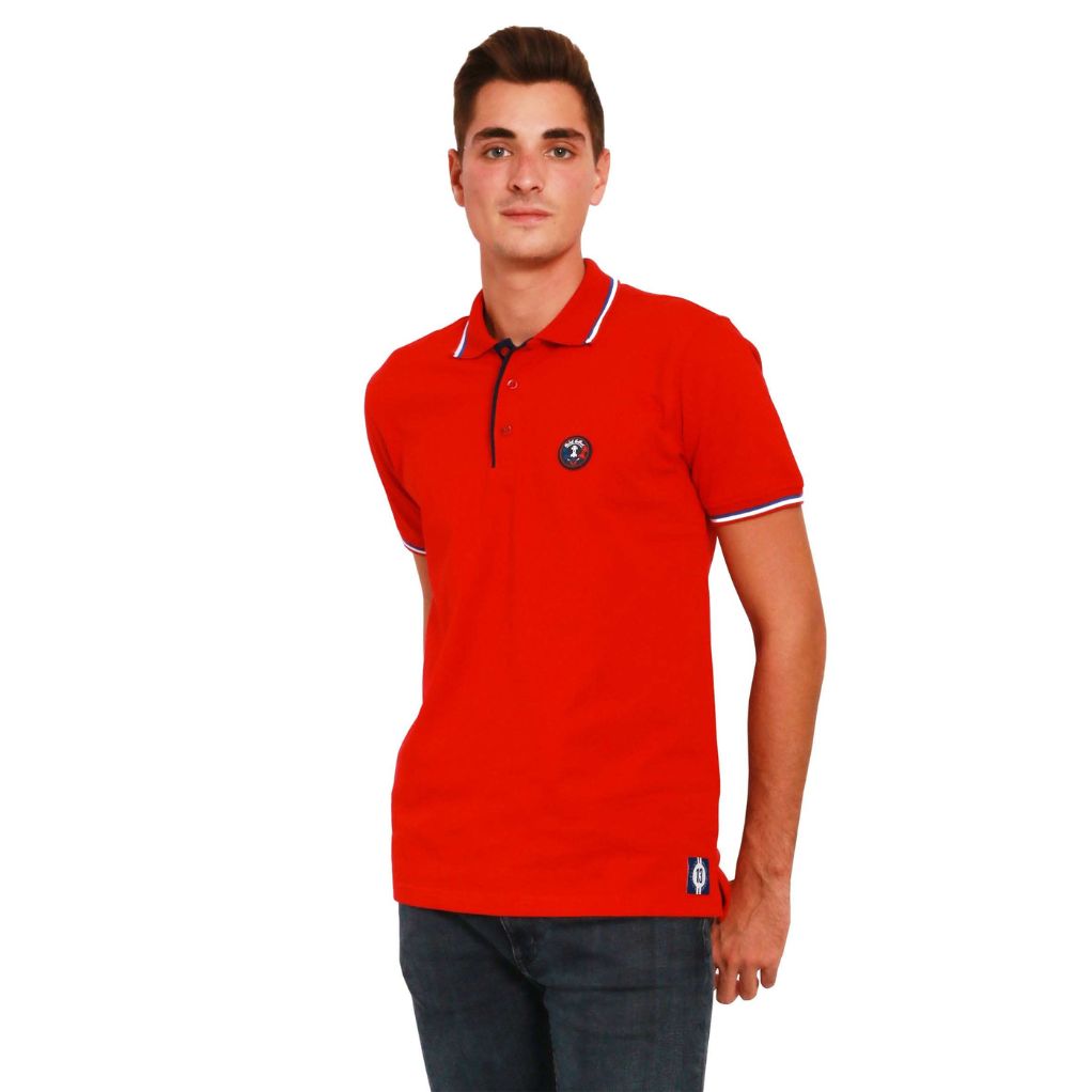 Polo patch Michel Vaillant, rouge, Taille S - principal