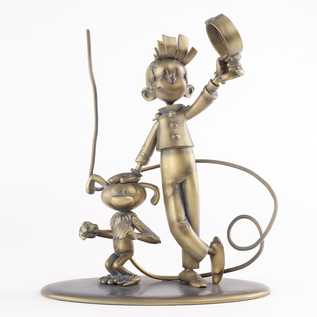 Figurines exclusives, Spirou et le Marsupilami par Franquin, version patine bronze - principal