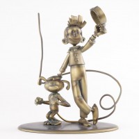 Figurines exclusives, Spirou et le Marsupilami par Franquin, version patine bronze