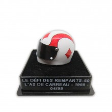 Mini Michel Vaillant helmet - Solo -    L'As de Carreau - Le défi des Remparts - 1988