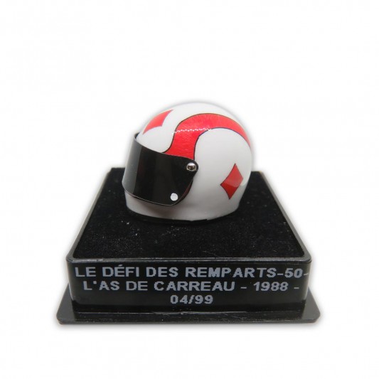 Mini casque Michel Vaillant - Solo - L'As de Carreau - Le défi des Remparts - 1988 - principal