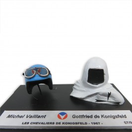 Duo de mini casques Michel Vaillant - Michel Vaillant et Gottfried de Konigsfeld - Les chevaliers de Konigsfeld