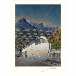 Tirage d'art Schuiten, Futura train