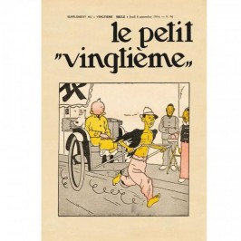 Affiche Tintin le Petit Vingtième N°36, Le Lotus Bleu