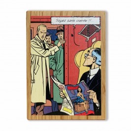 Talisman en chêne double face, Blake et Mortimer, La Marque Jaune, Dans le train