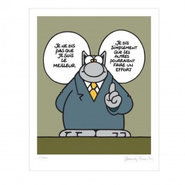 Sérigraphie Le Chat de Geluck, Le Meilleur d'entre nous