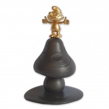 Figurine - The Big smurf - Wtih 24 Carats gold plated