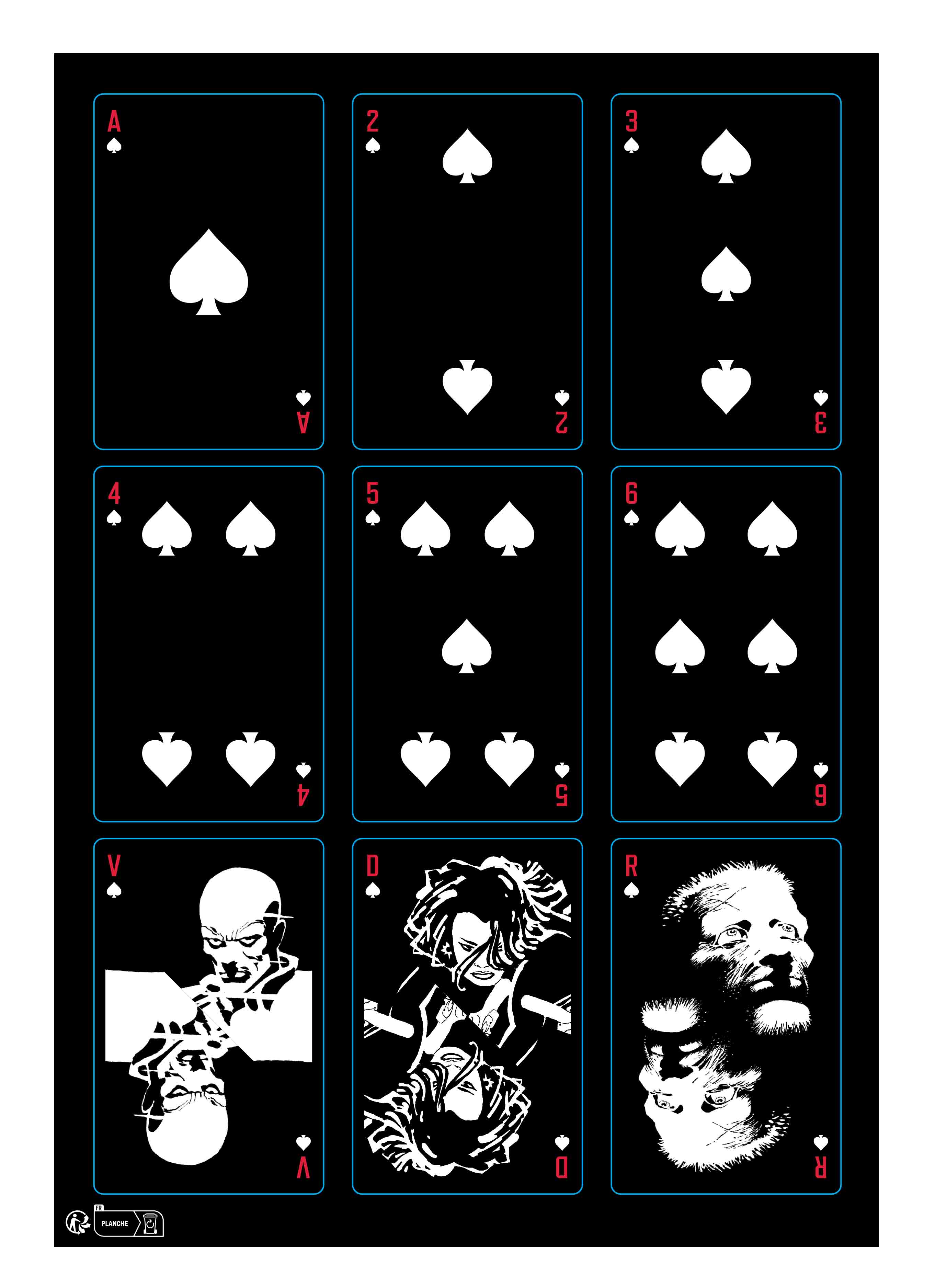 Planche de cartes à jouer Sin City T3 - principal