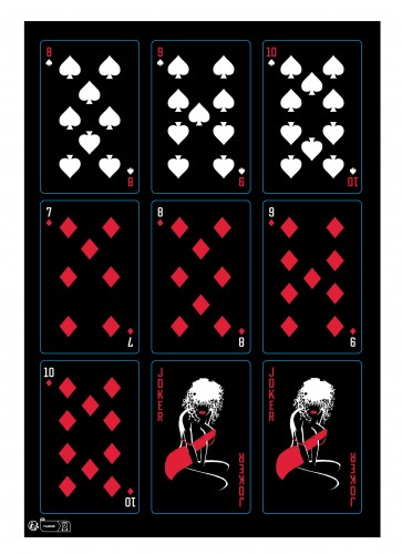 Planche de cartes à jouer Sin City T6