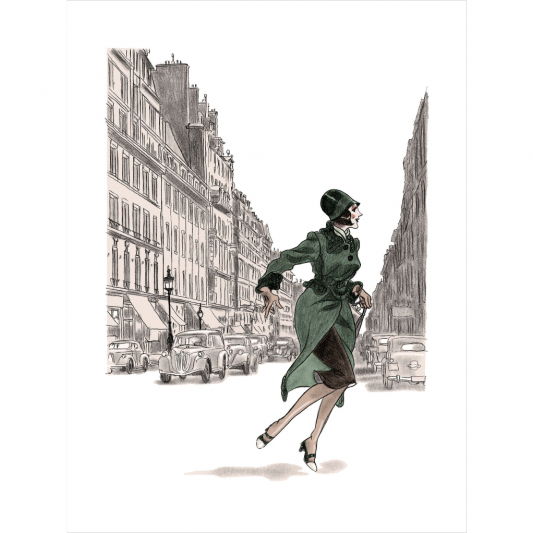 Digigraphie Sur les boulevards - Christian Cailleaux - principal