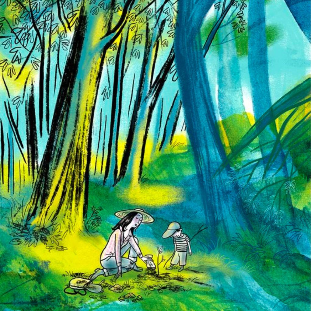 Digigraphie Charles Berberian, Naissance d'un arbre, Comment naissent ...