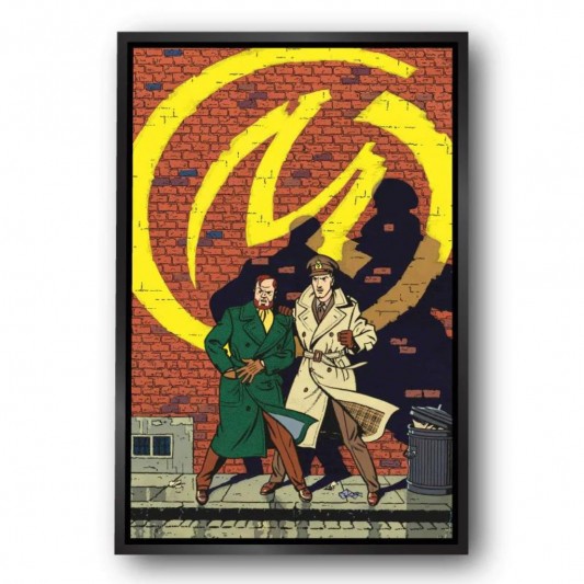 Tableau Blake et Mortimer 1 - La marque jaune - Caisse américaine noire - principal