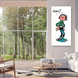 Tableau Gaston Lagaffe - M'enfin - 75 x 150 cm