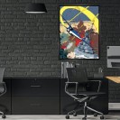 Tableau Blake et Mortimer 5 - Bataille 50 x 70 cm - principal