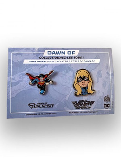 Pack de 2 pins DC Dawn of Stargirl et Superman - principal