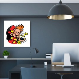 Tableau Spirou - Spirou et le Marsupilami - 60 x 60 cm