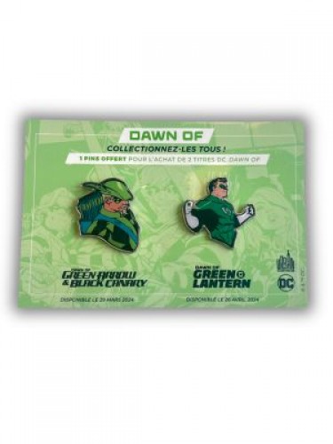 Pack de 2 pins DC Dawn of Green Arrow et Green Lantern