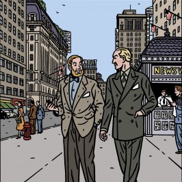 Digigraphie Blake et Mortimer - signée par Floc'h - New York