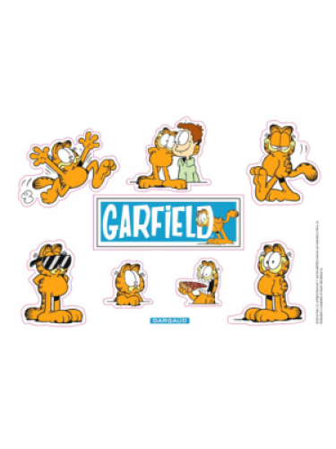 Planche de stickers Garfield