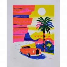 Silkscreen Print, Aléxandre Clérisse, The Corniche