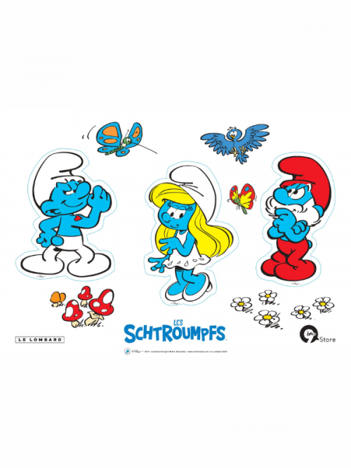 Planche de stickers Les Schtroumpfs - principal