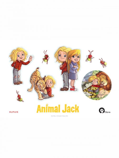 Planche de stickers Animal Jack - principal