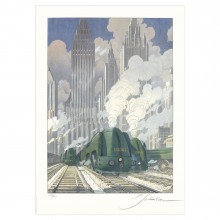 Schuiten Art Offset Print - Type 12 - New York