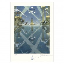 Schuiten Art Print - Walking through the heart of the forme Waucquez stores